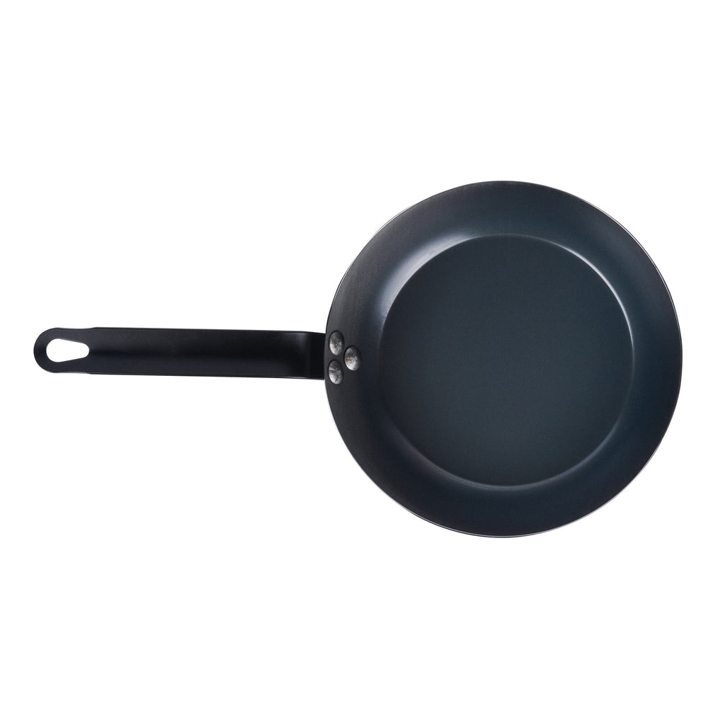 Met Lux Black Carbon Steel 9" Fry Pan - 6 count box