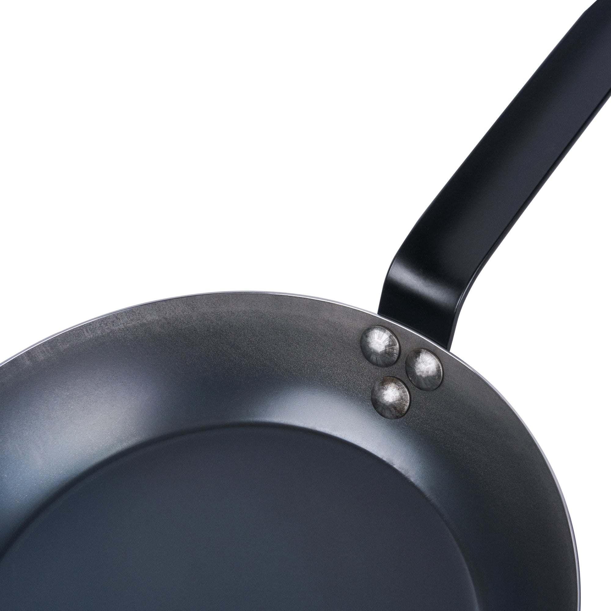 Met Lux Black Carbon Steel 9" Fry Pan - 6 count box