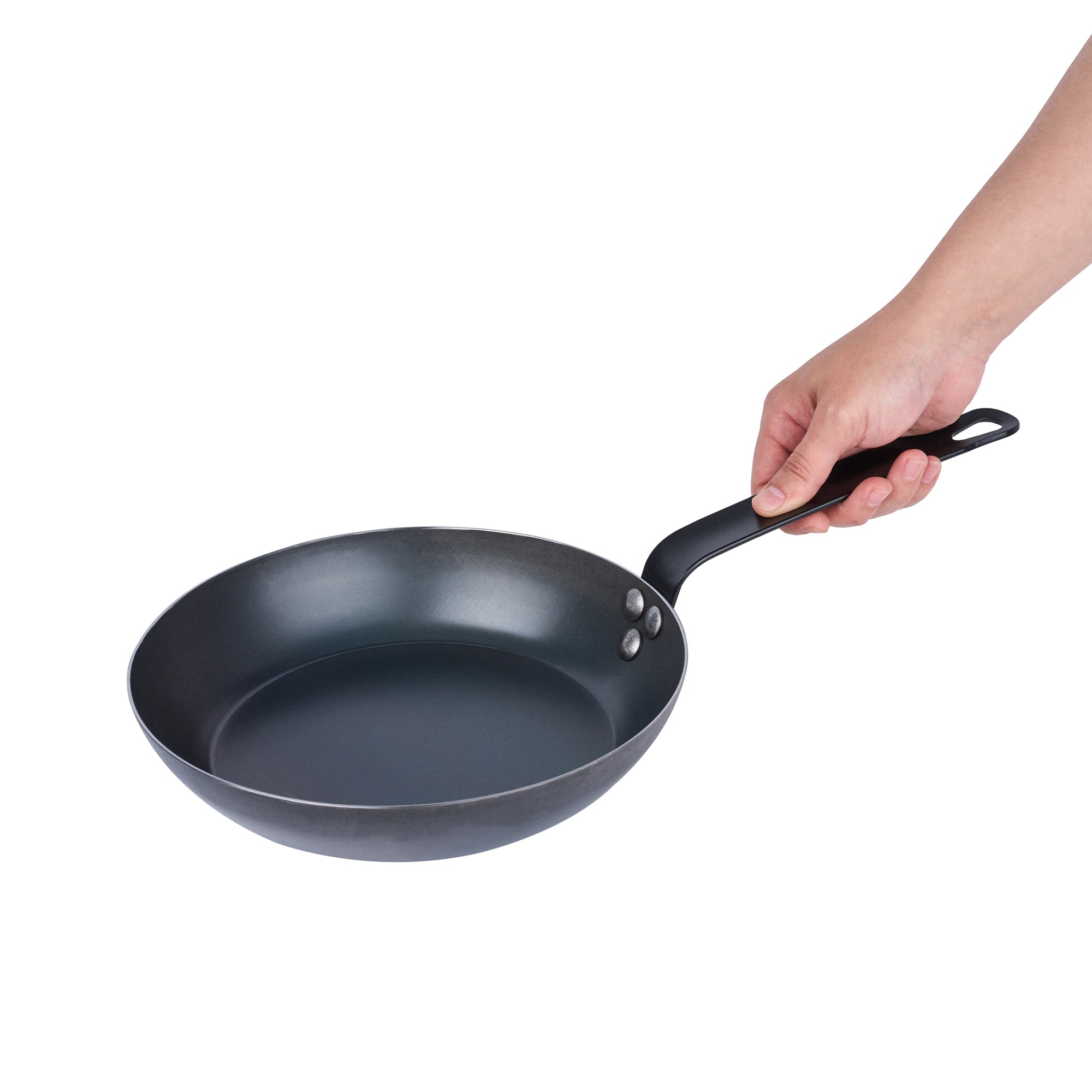 Met Lux Black Carbon Steel 9 1/2" Fry Pan -1 count box
