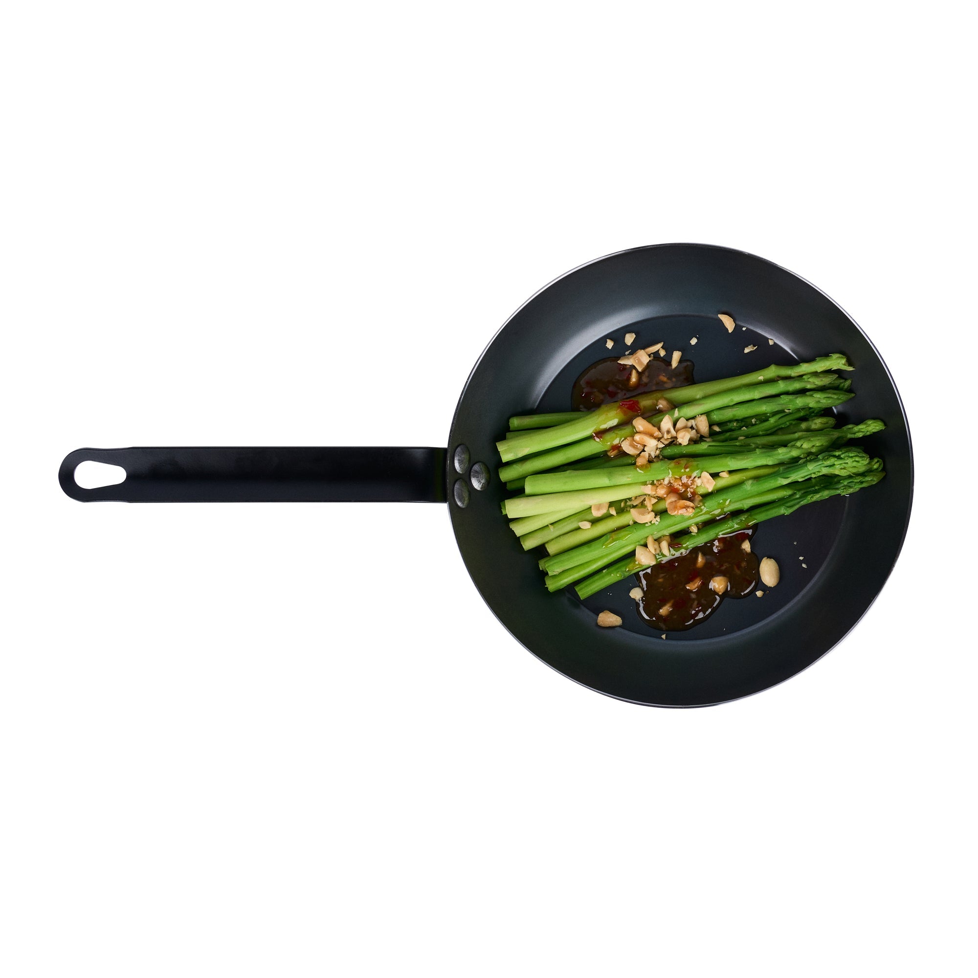 Met Lux Black Carbon Steel 9 1/2" Fry Pan -1 count box