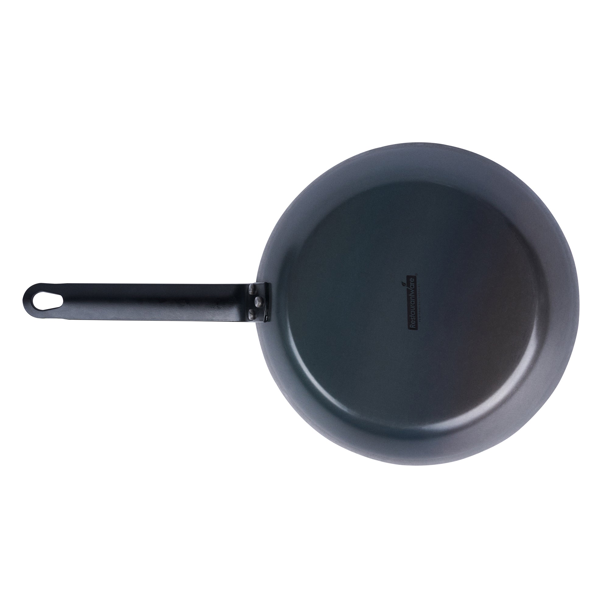 Met Lux Black Carbon Steel 9 1/2" Fry Pan - 6 count box