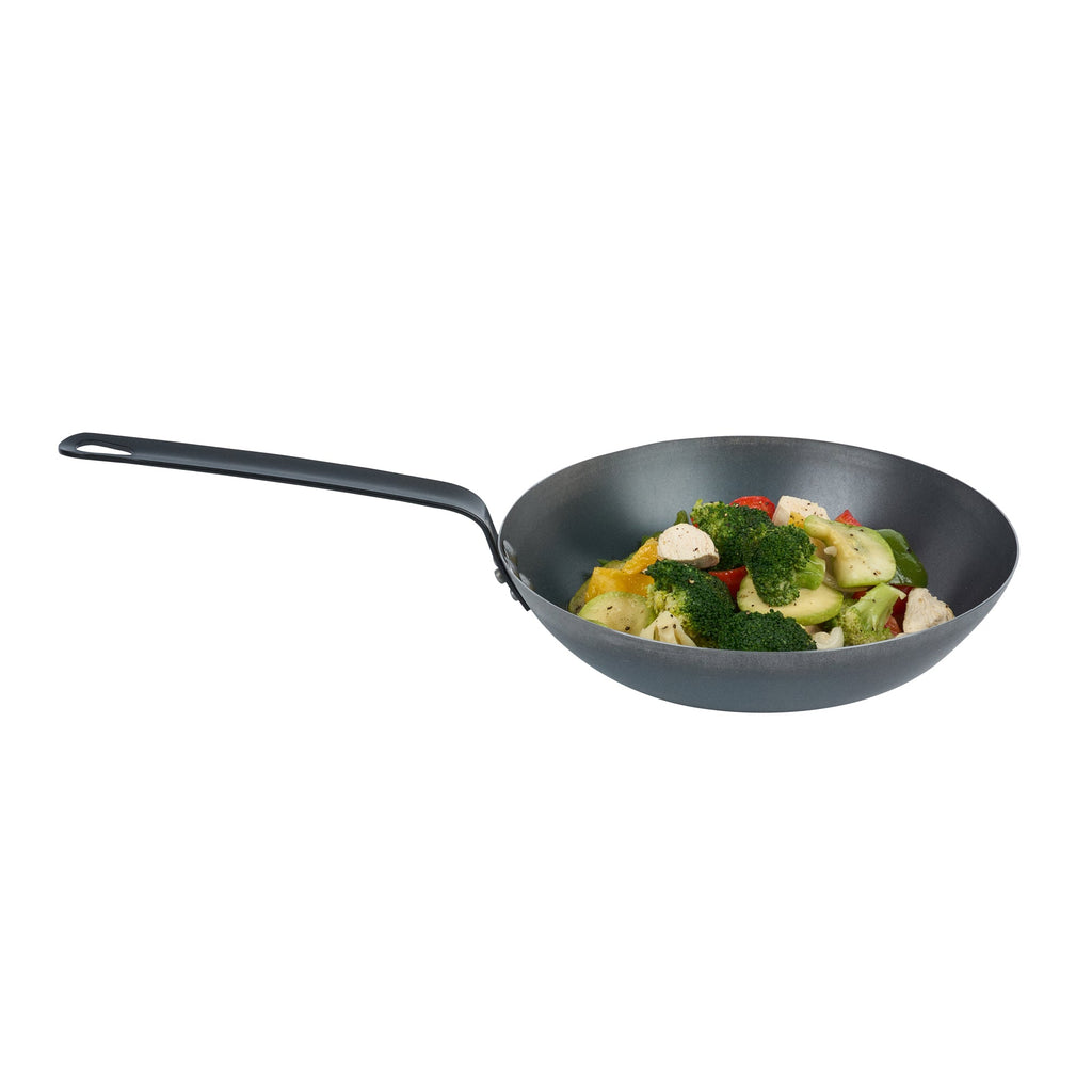 Met Lux Black Carbon Steel 10" Fry Pan - 1 count box