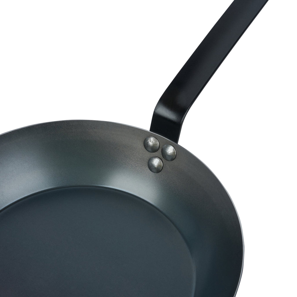 Met Lux Black Carbon Steel 10" Fry Pan - 6 count box