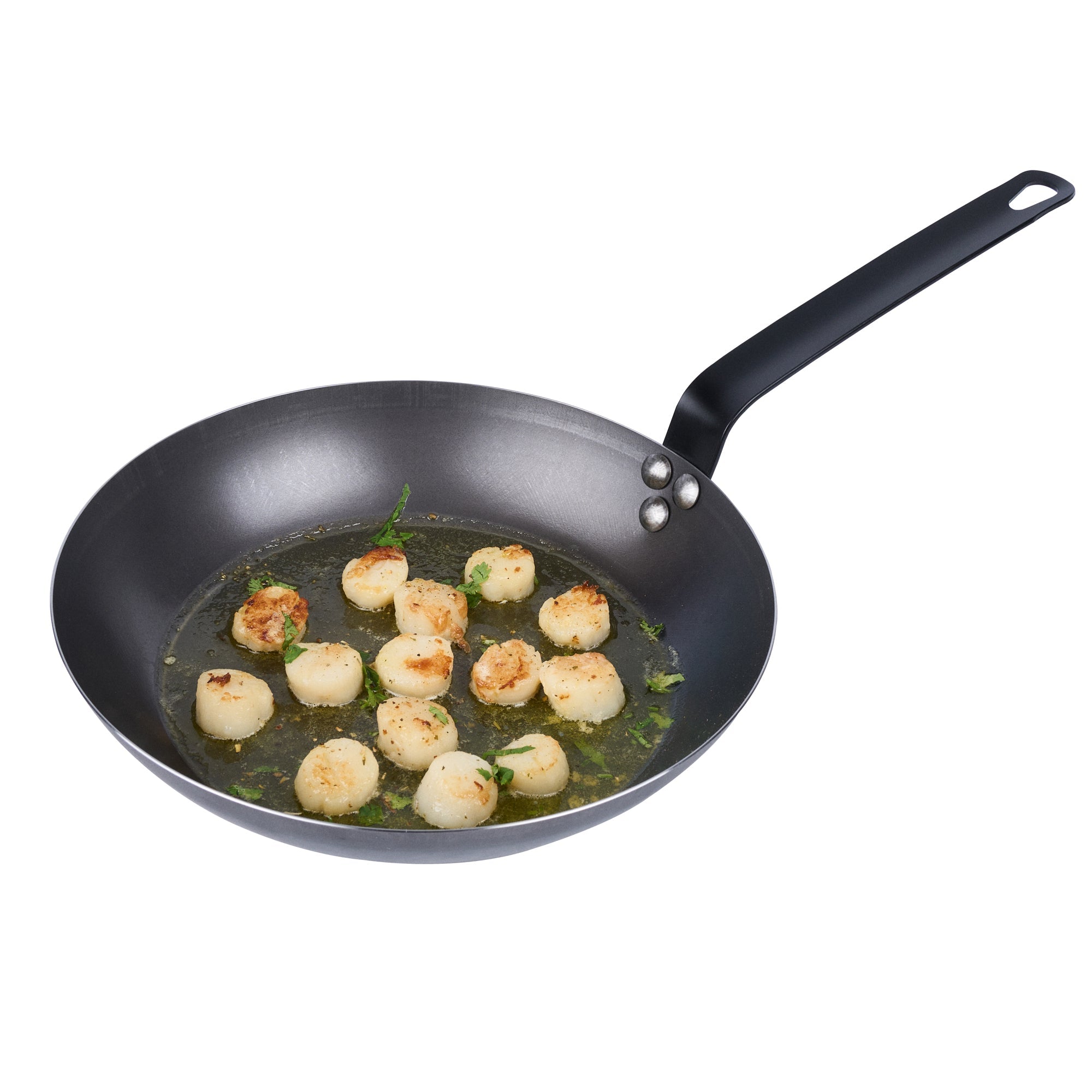 Met Lux Black Carbon Steel 11" Fry Pan - 1 count box