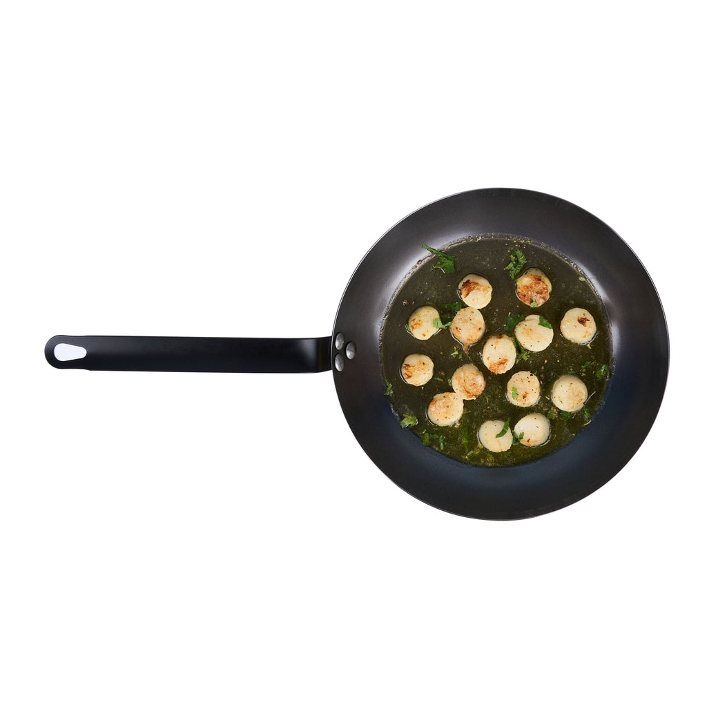 Met Lux Black Carbon Steel 11" Fry Pan - 1 count box