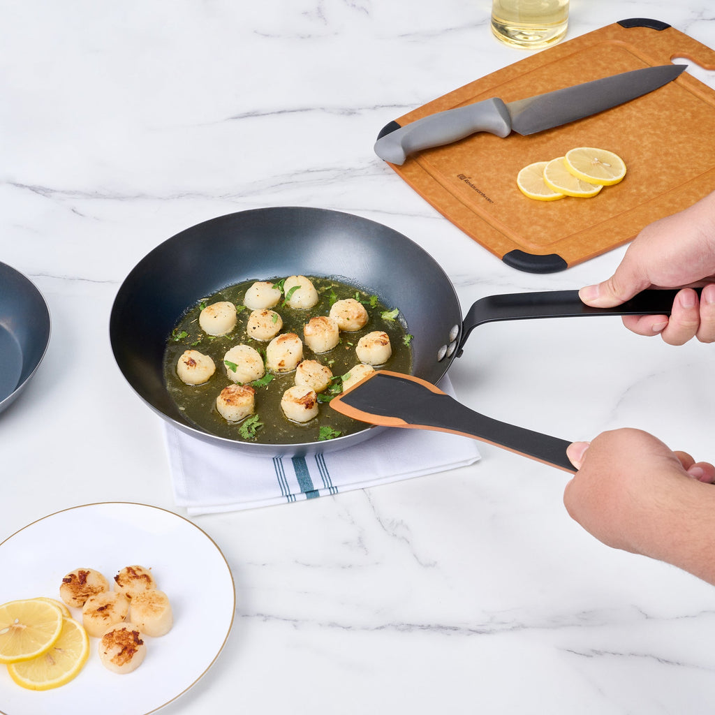 Met Lux Black Carbon Steel 11" Fry Pan - 1 count box