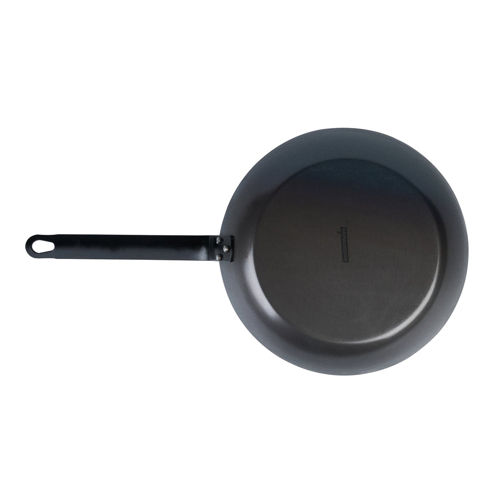 Met Lux Black Carbon Steel 11" Fry Pan - 6 count box