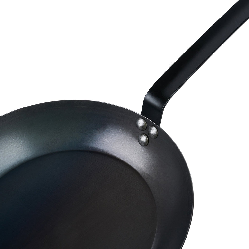 Met Lux Black Carbon Steel 11" Fry Pan - 6 count box