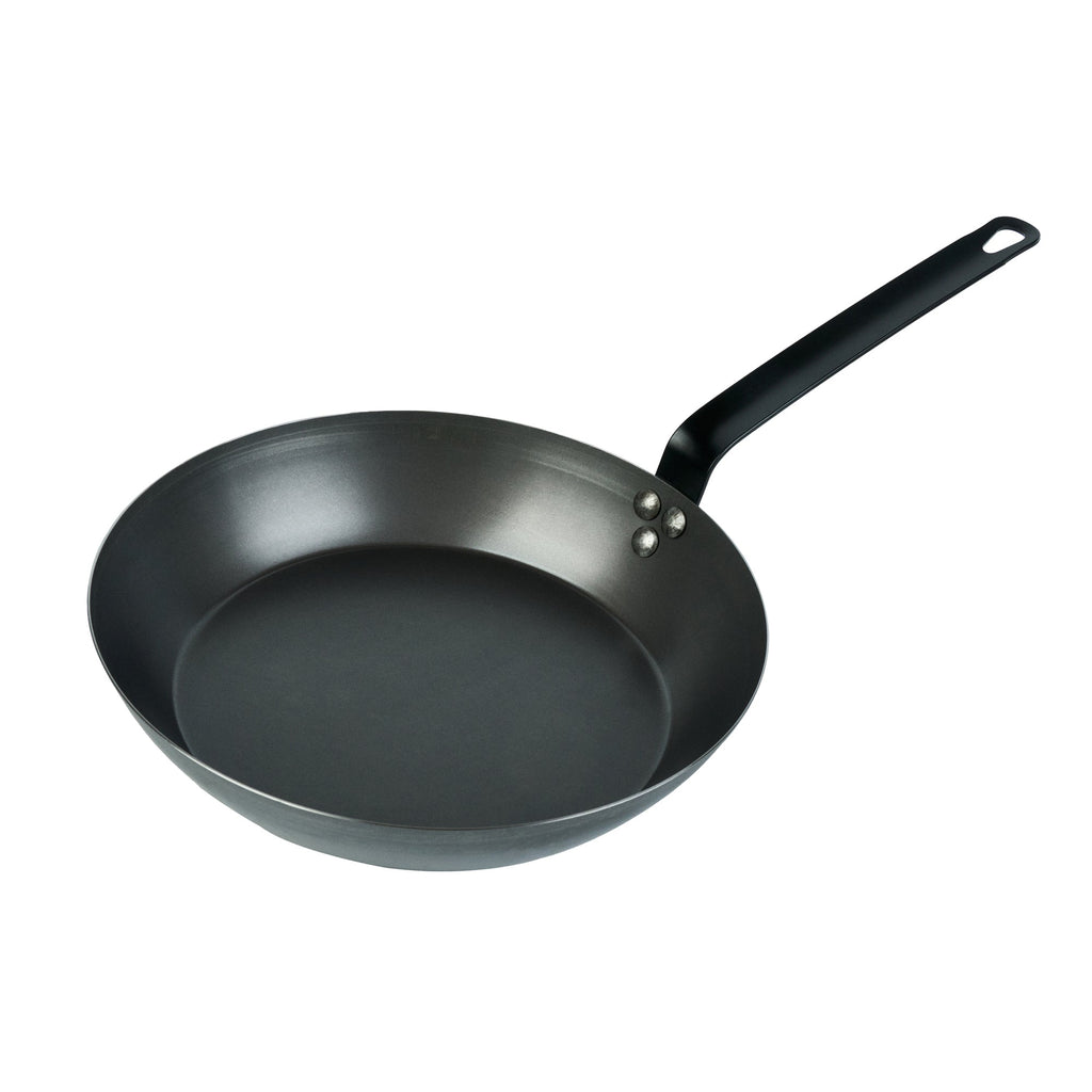 Met Lux Black Carbon Steel 12" Fry Pan - 1 count box