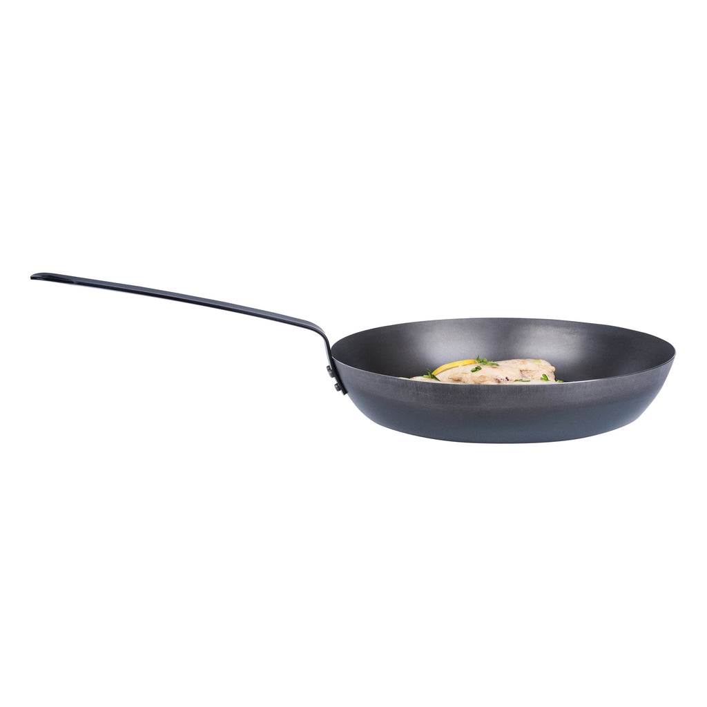 Met Lux Black Carbon Steel 13" Fry Pan - 1 count box