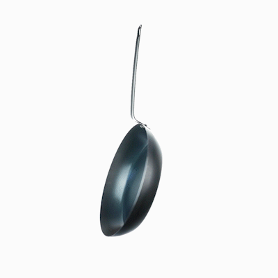 Met Lux Black Carbon Steel 13" Fry Pan - 1 count box