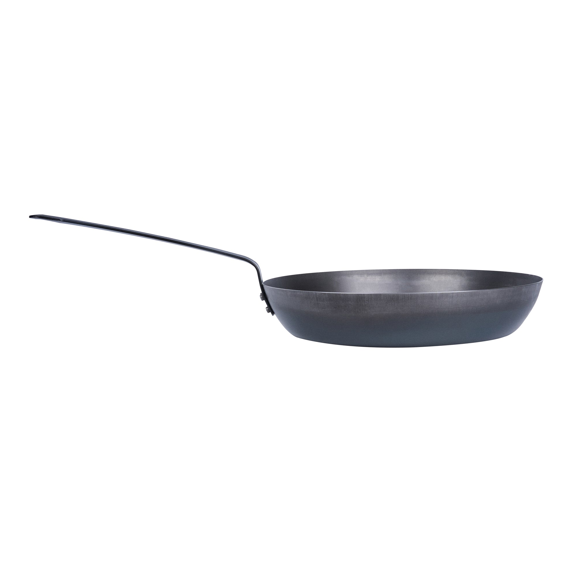 Met Lux Black Carbon Steel 13" Fry Pan - 6 count box
