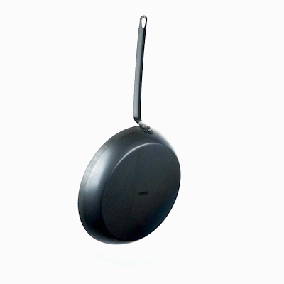 Met Lux Black Carbon Steel 14" Fry Pan - 1 count box