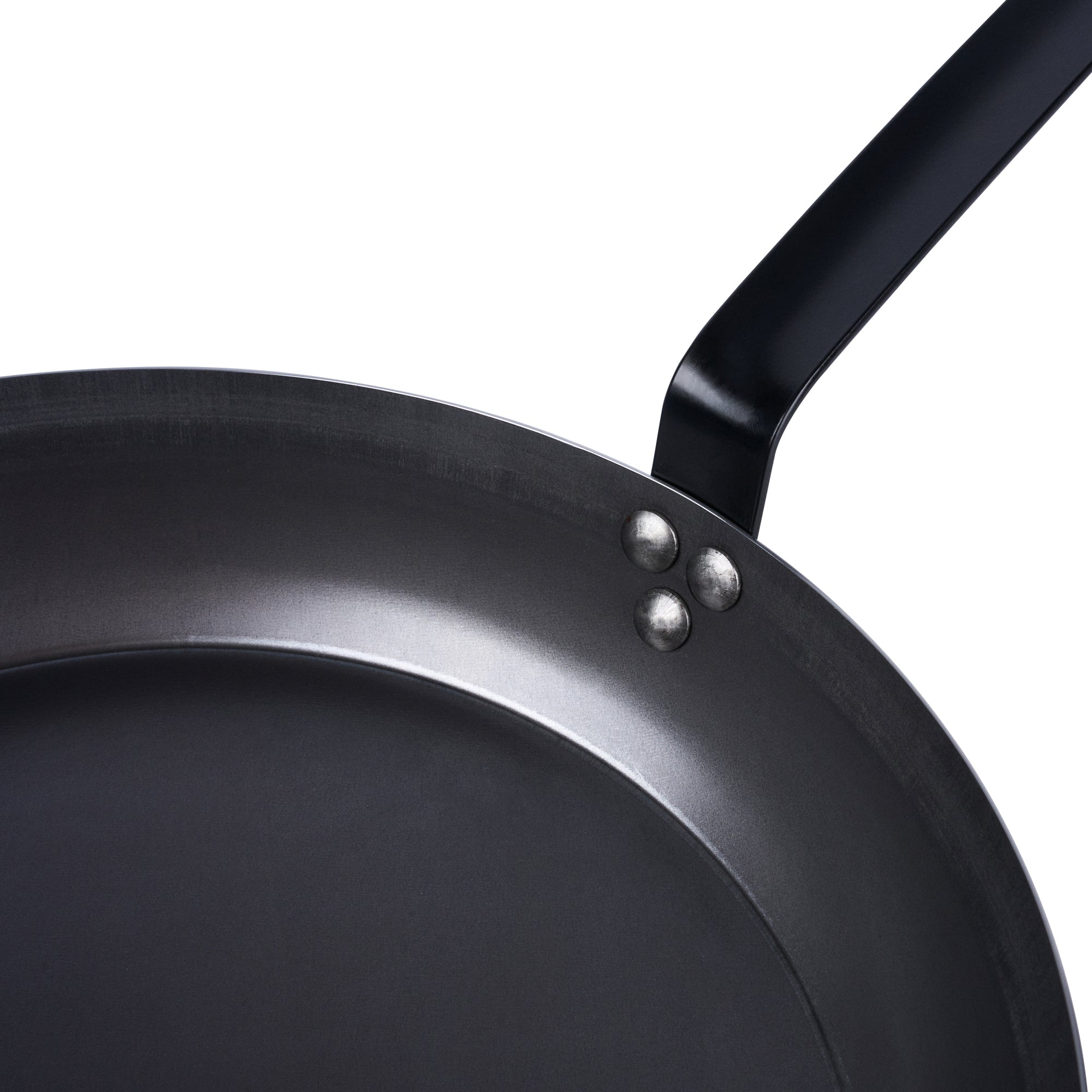 Met Lux Black Carbon Steel 14" Fry Pan - 1 count box