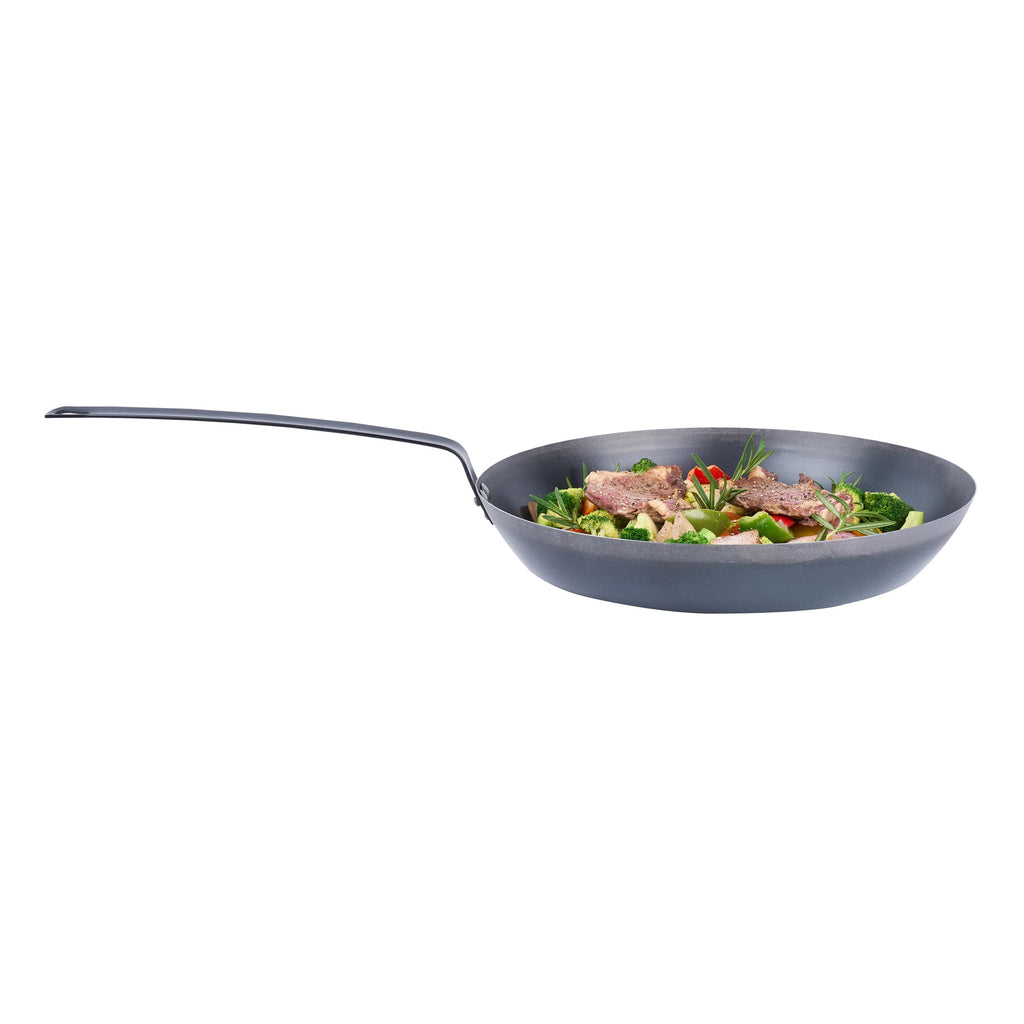 Met Lux Black Carbon Steel 16" Fry Pan - 1 count box
