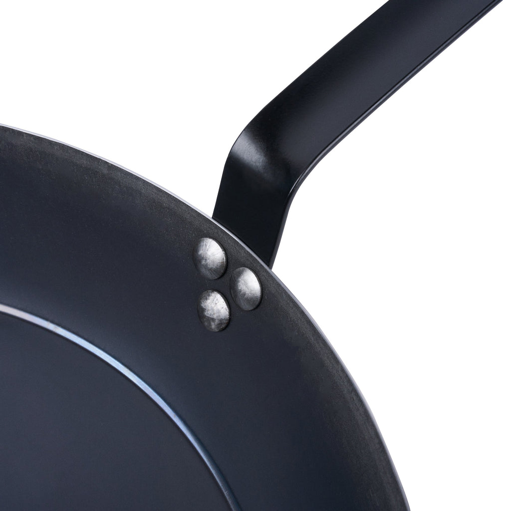 Met Lux Black Carbon Steel 16" Fry Pan - 1 count box