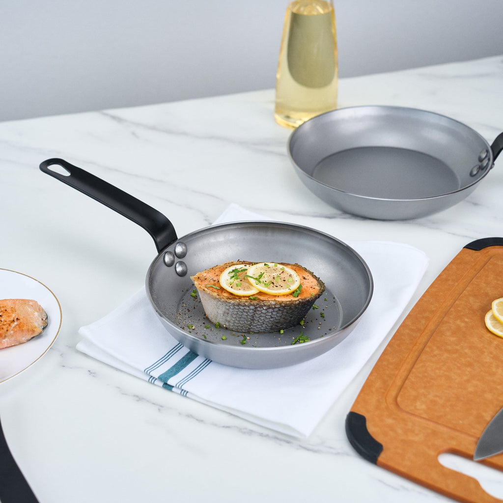 Met Lux Carbon Steel 8" Fry Pan - 1 count box