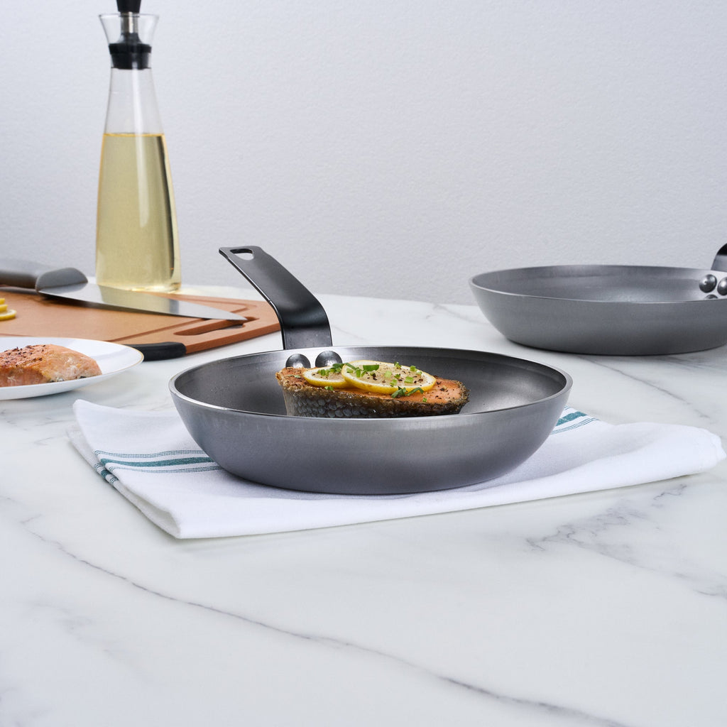 Met Lux Carbon Steel 8" Fry Pan - 6 count box