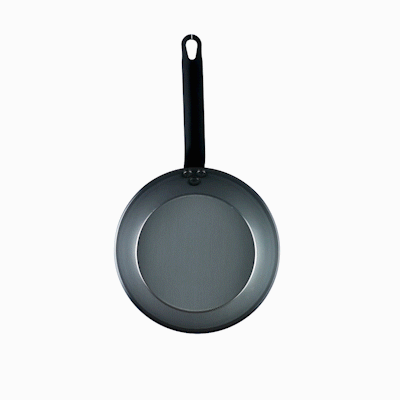 Met Lux Carbon Steel 9" Fry Pan - 1 count box