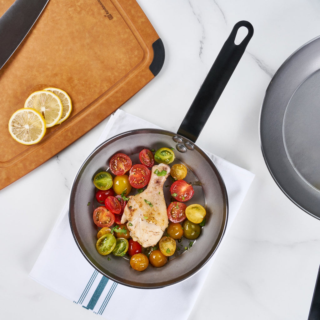 Met Lux Carbon Steel 9" Fry Pan - 1 count box