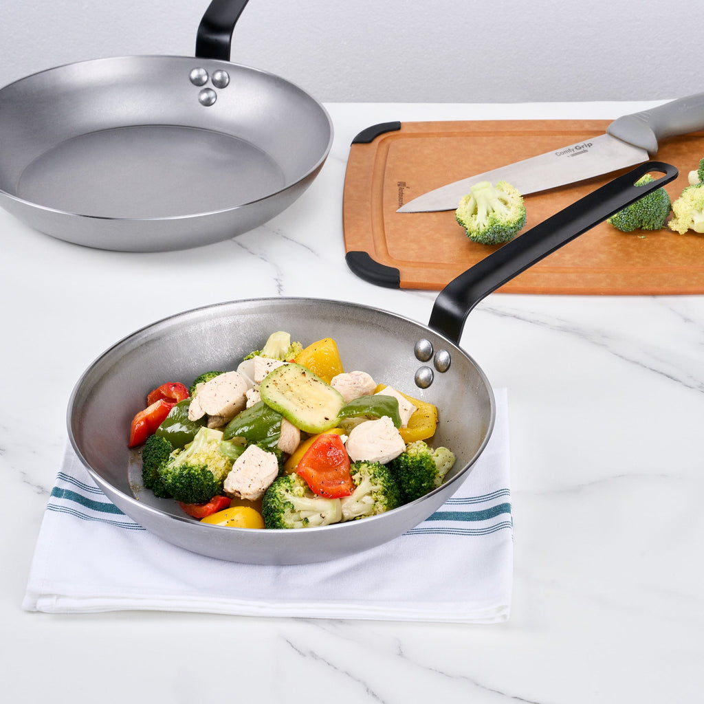 Met Lux Carbon Steel 10" Fry Pan - 1 count box