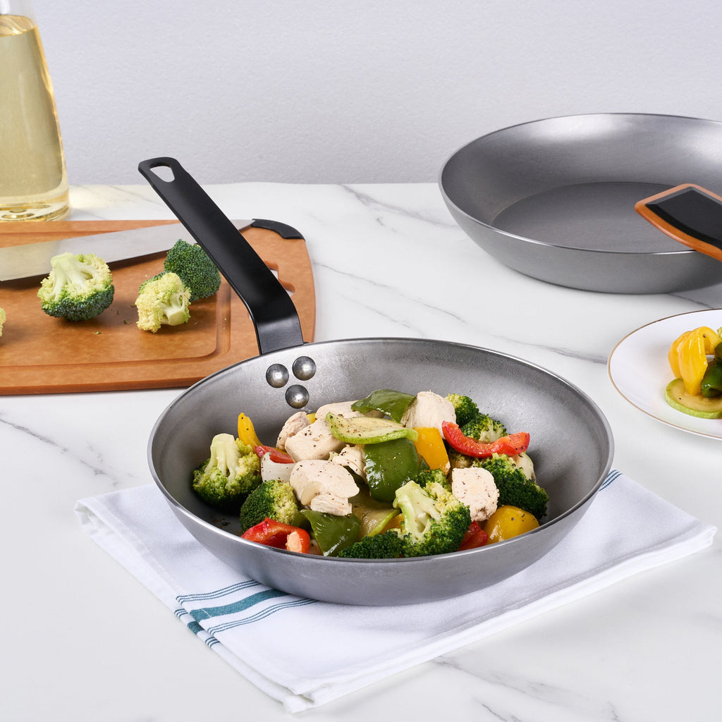 Met Lux Carbon Steel 10" Fry Pan - 6 count box