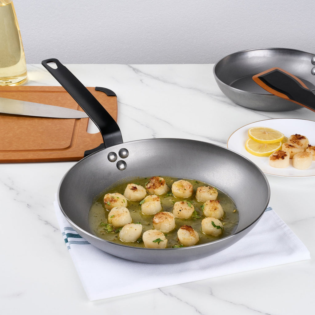 Met Lux Carbon Steel 11" Fry Pan - 6 count box