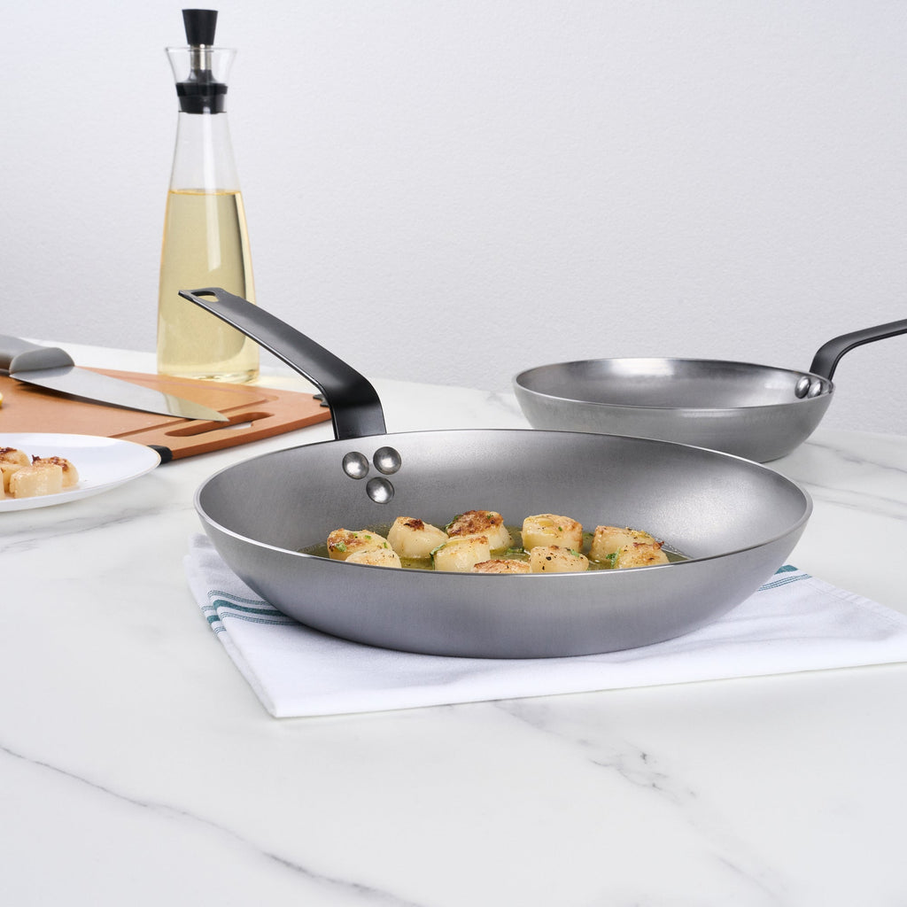 Met Lux Carbon Steel 11" Fry Pan - 6 count box