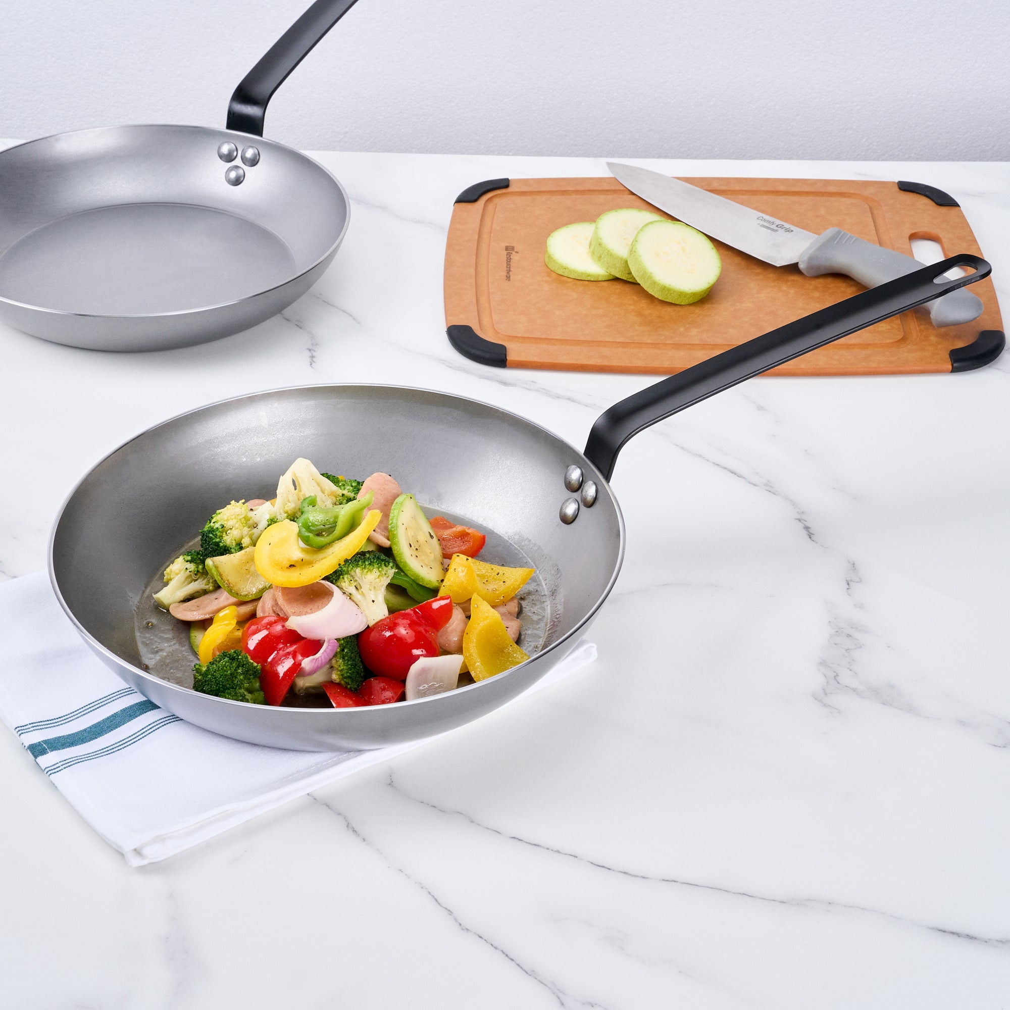 Met Lux Carbon Steel 12" Fry Pan - 1 count box