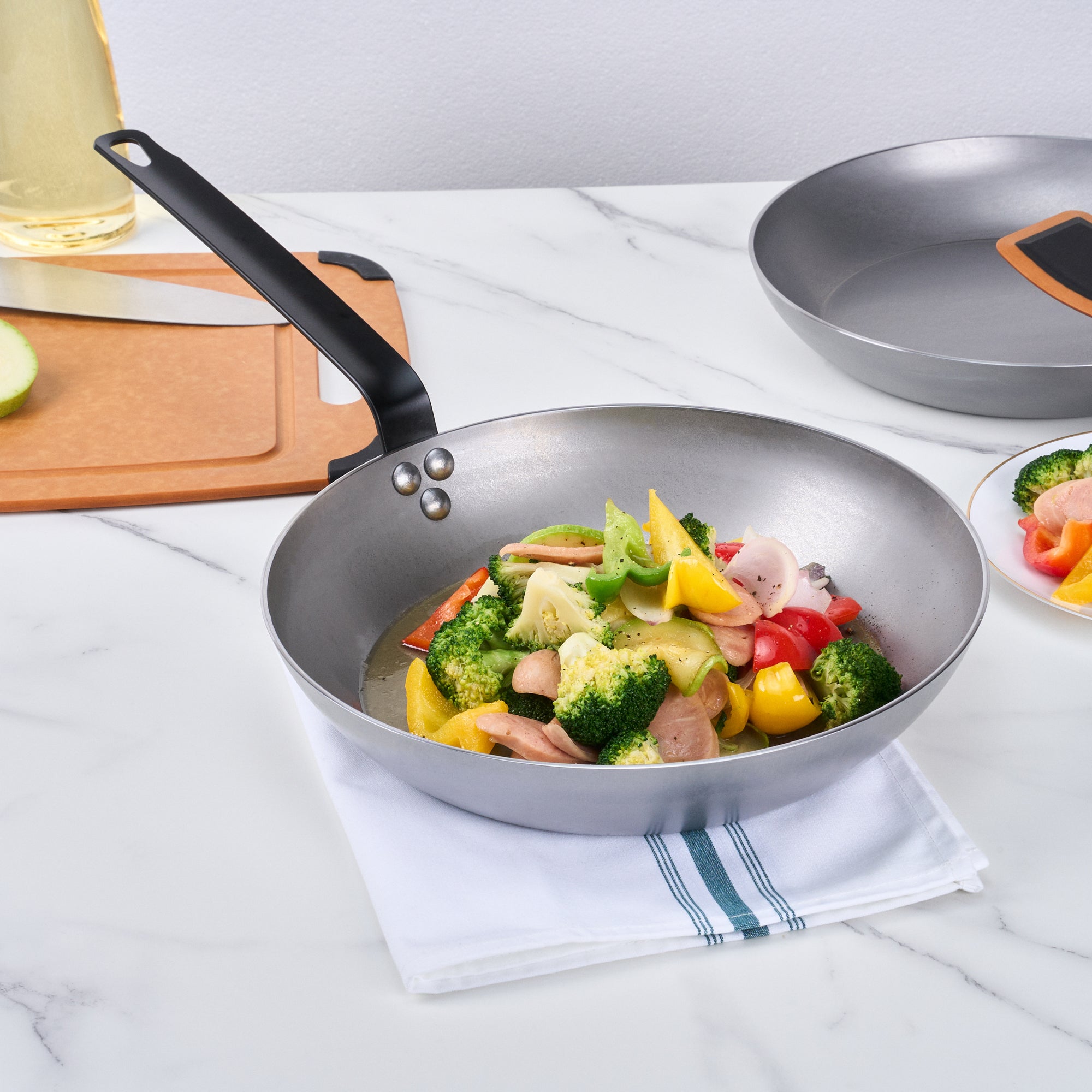 Met Lux Carbon Steel 12" Fry Pan - 1 count box