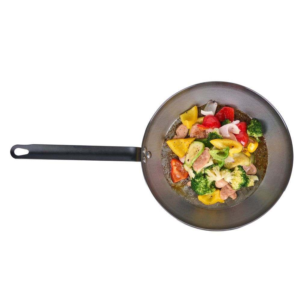 Met Lux Carbon Steel 12" Fry Pan - 6 count box
