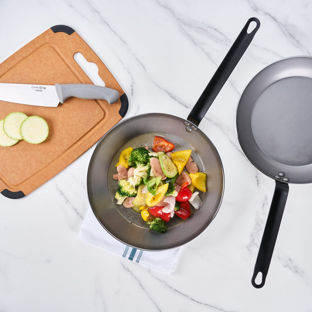 Met Lux Carbon Steel 12" Fry Pan - 6 count box