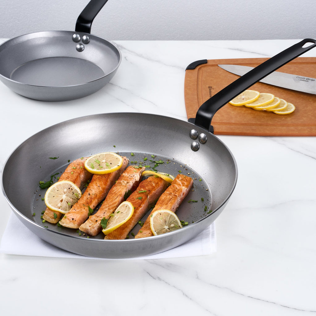 Met Lux Carbon Steel 13" Fry Pan - 1 count box