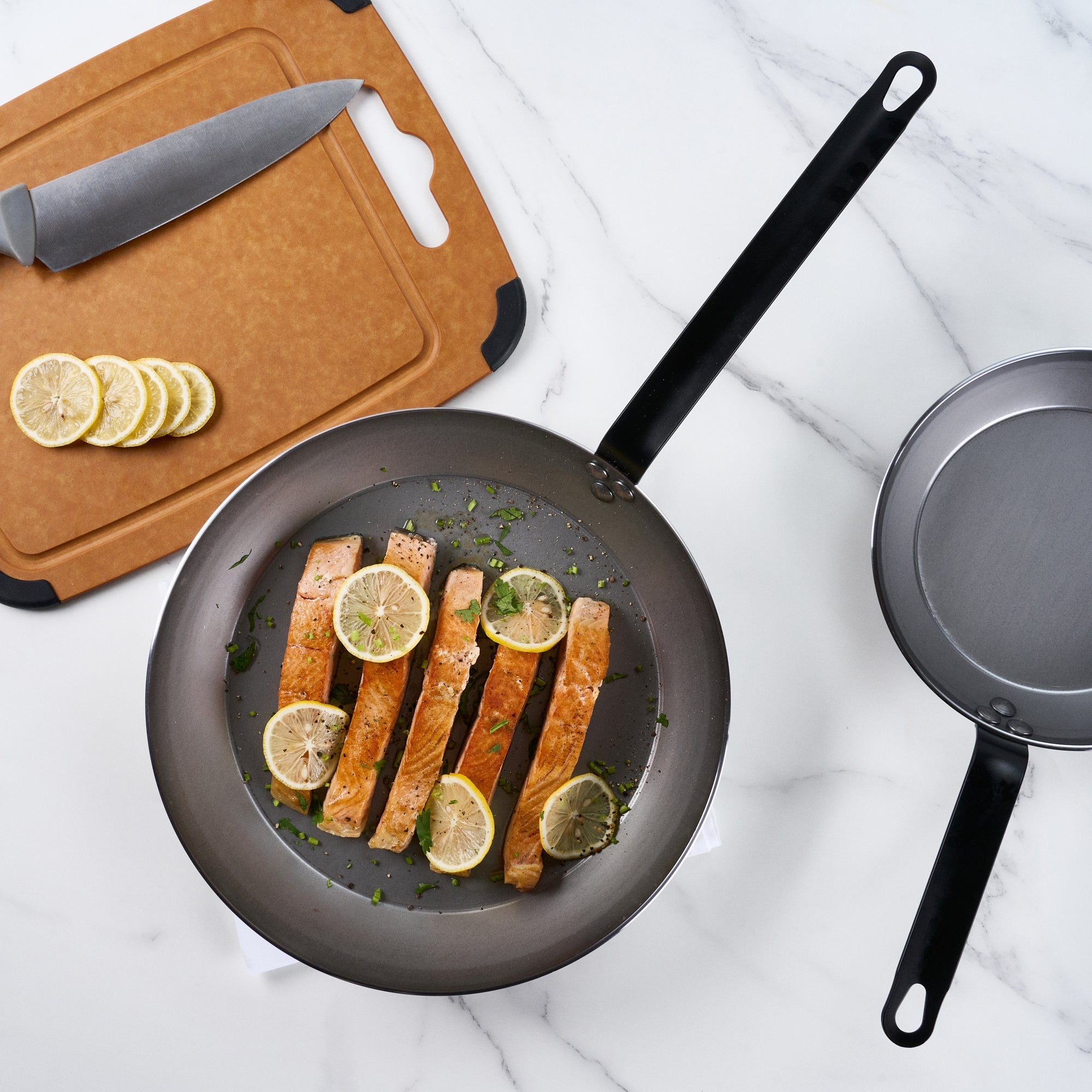 Met Lux Carbon Steel 13" Fry Pan - 1 count box