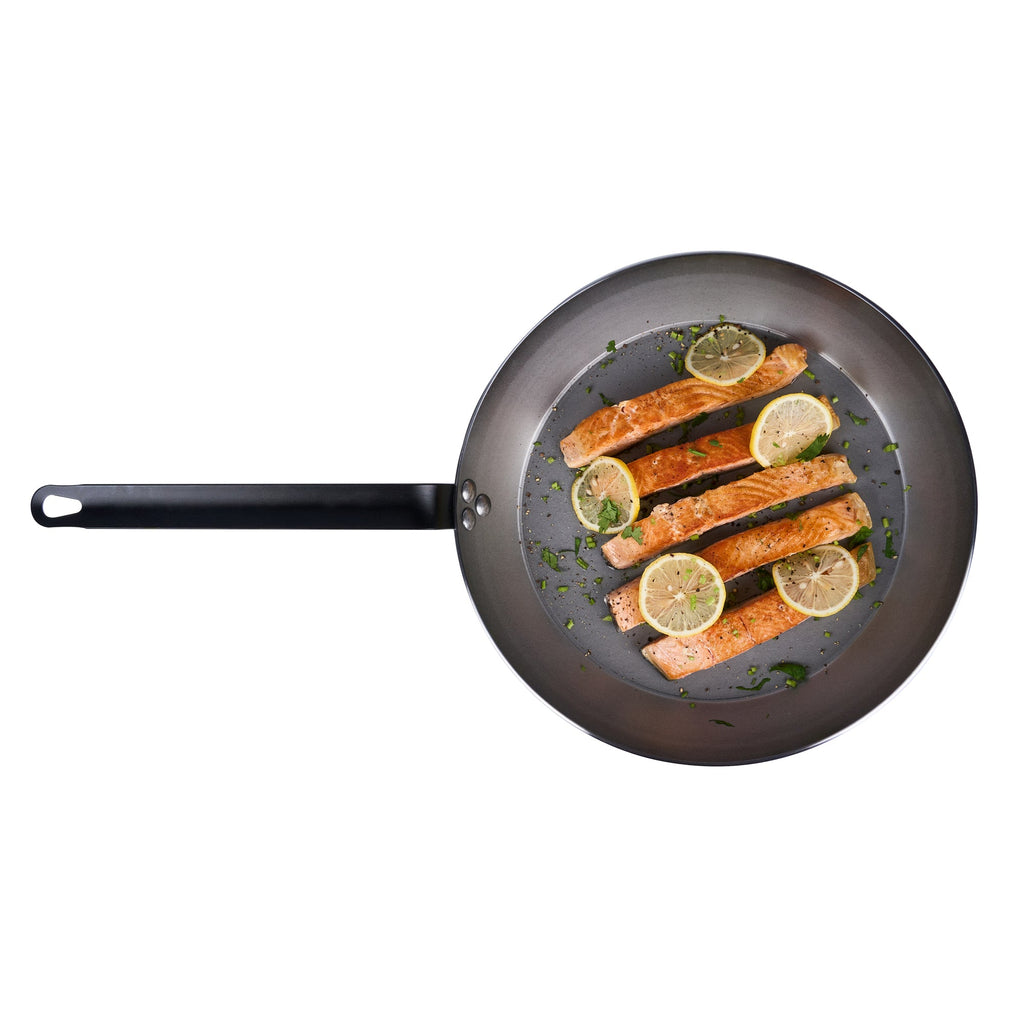 Met Lux Carbon Steel 13" Fry Pan - 6 count box