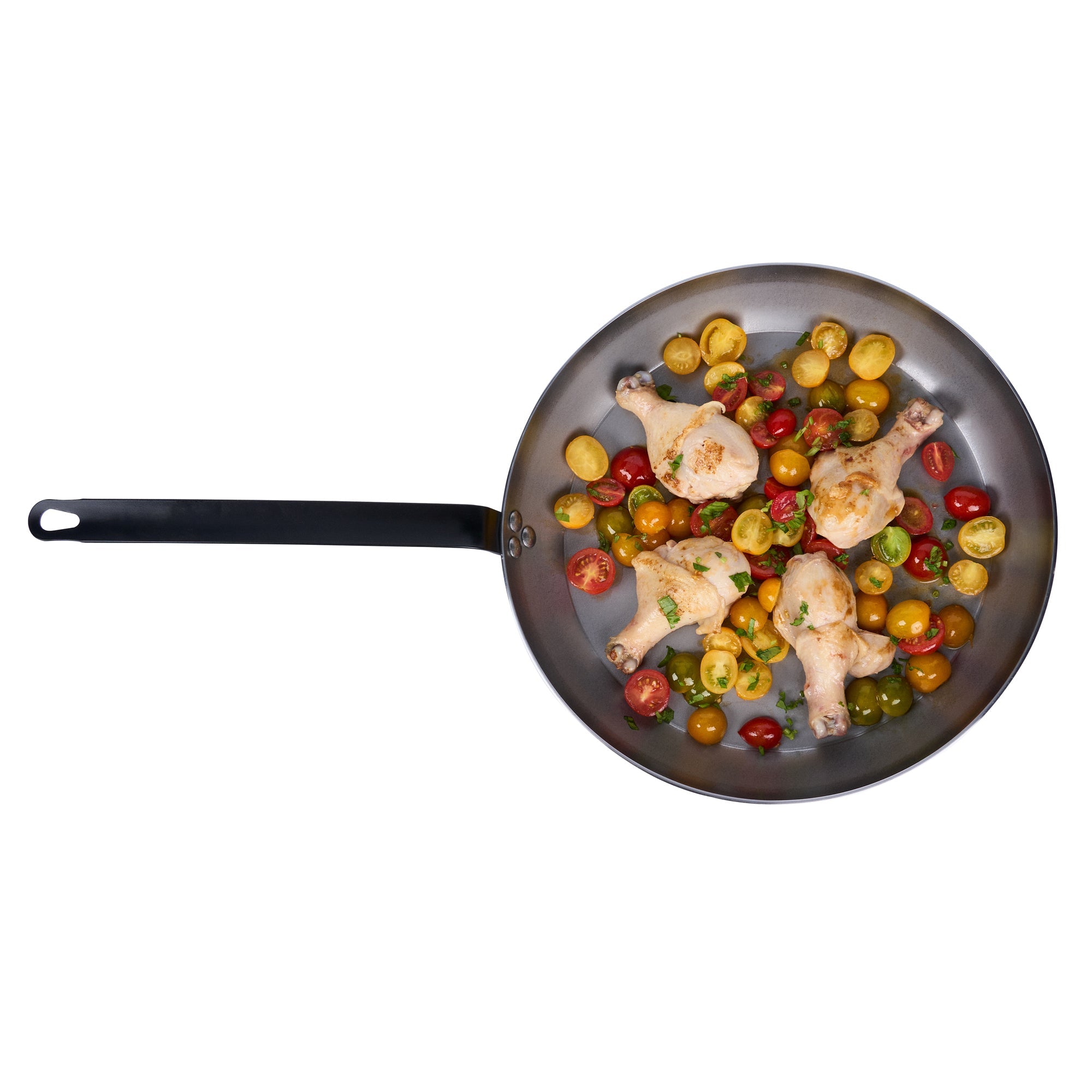 Met Lux Carbon Steel 14" Fry Pan - 1 count box