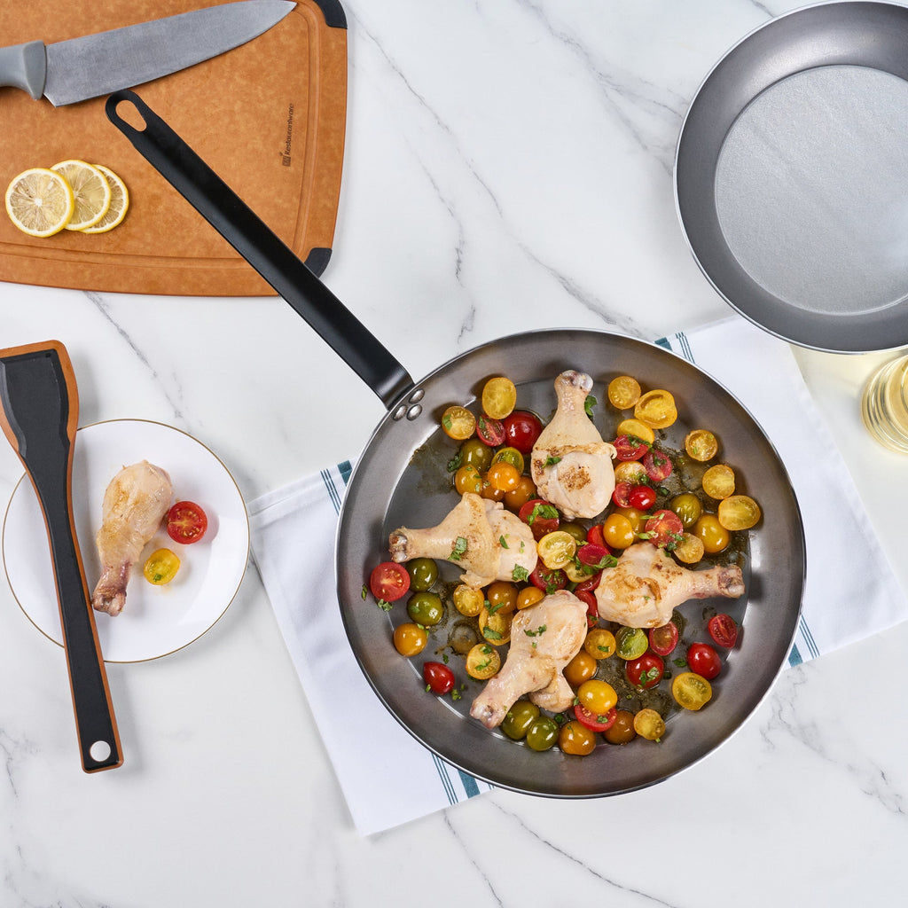 Met Lux Carbon Steel 14" Fry Pan - 1 count box