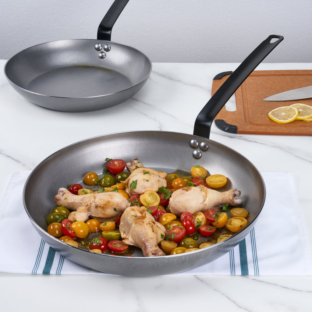 Met Lux Carbon Steel 14" Fry Pan - 1 count box