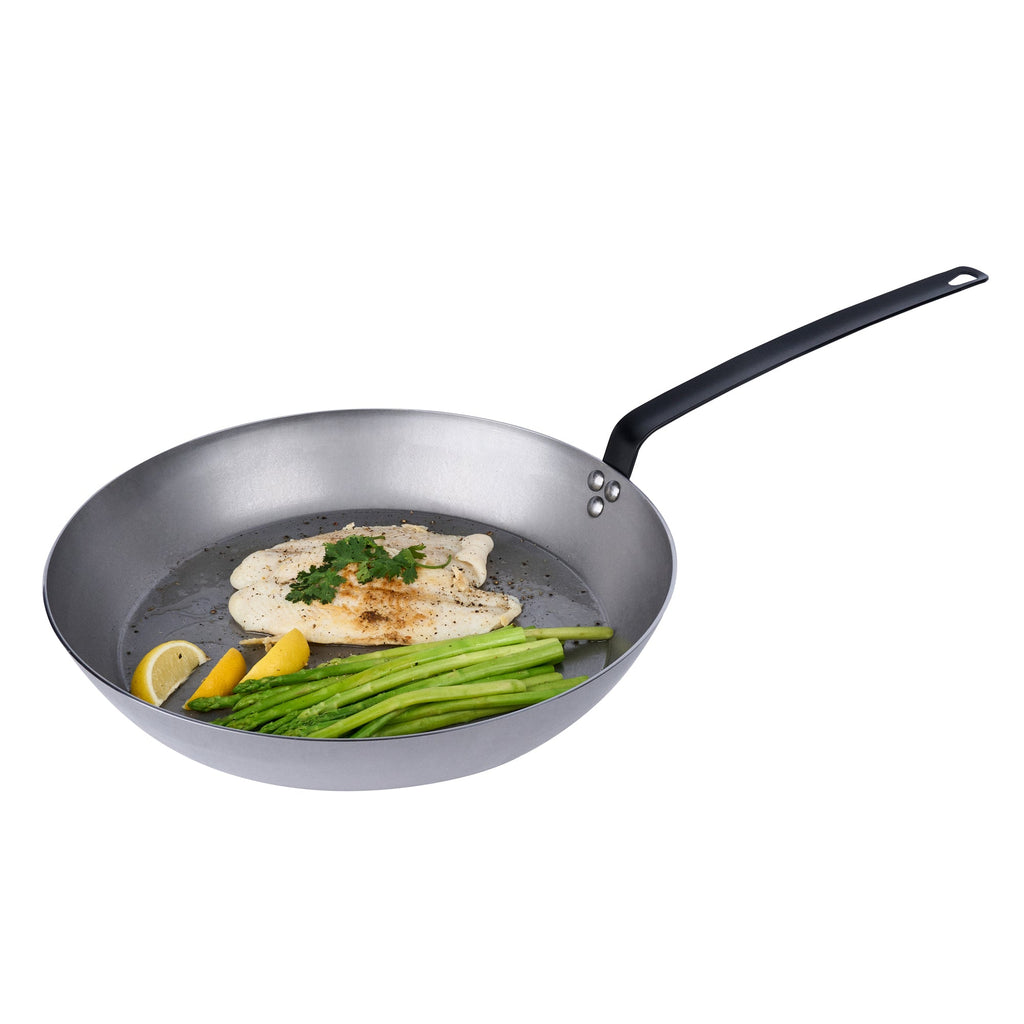 Met Lux Carbon Steel 16" Fry Pan - 1 count box