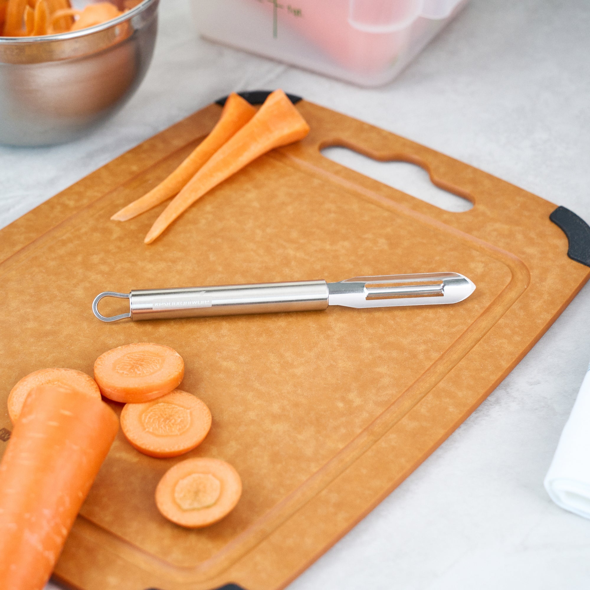 German Standard Stainless Steel Vegetable Peeler - 7 3/4'' - 1 count box