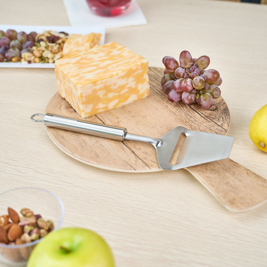 German Standard Stainless Steel Cheese Plane / Slicer - 9 1/2'' - 24 count box