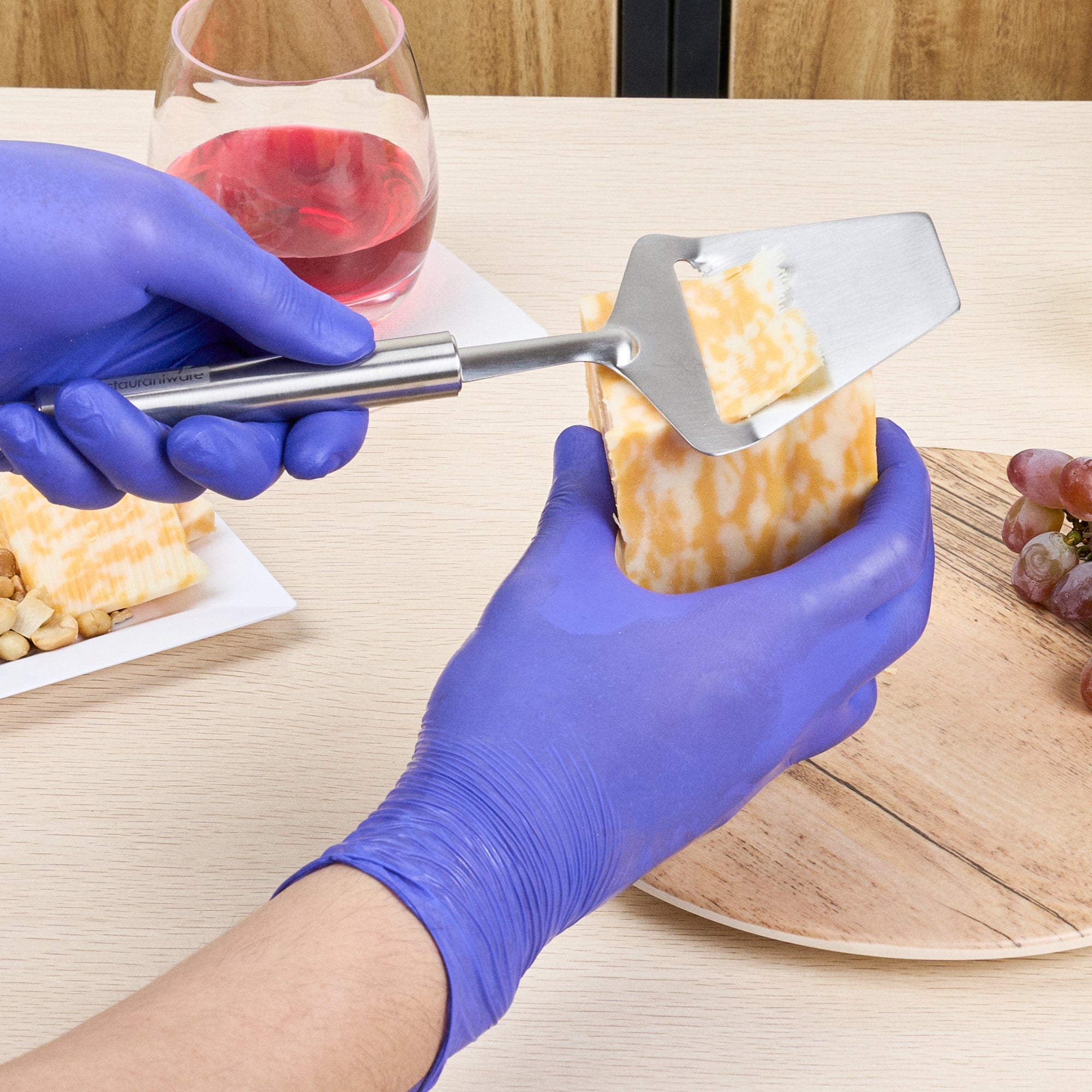 German Standard Stainless Steel Cheese Plane / Slicer - 9 1/2'' - 24 count box