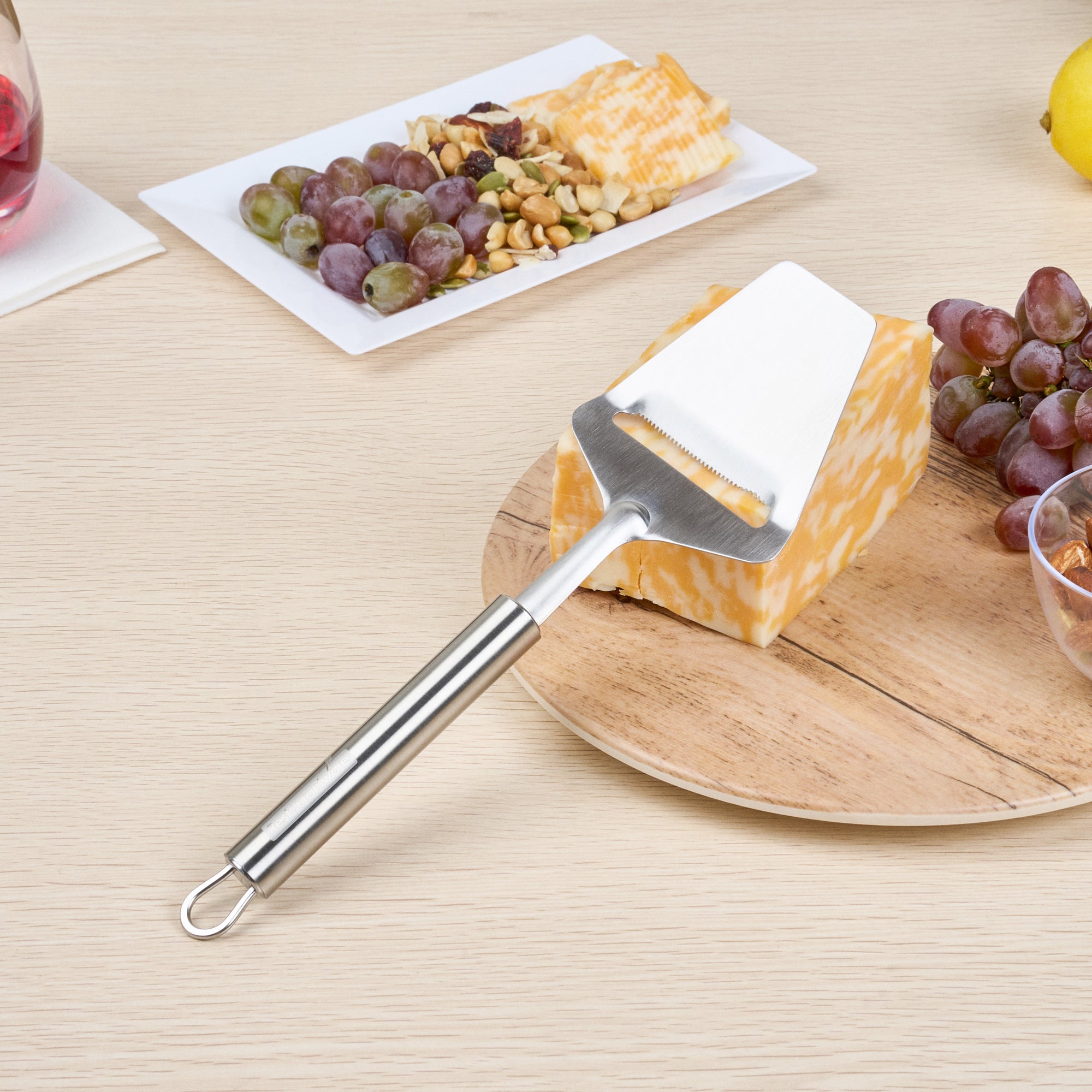 German Standard Stainless Steel Cheese Plane / Slicer - 9 1/2'' - 6 count box