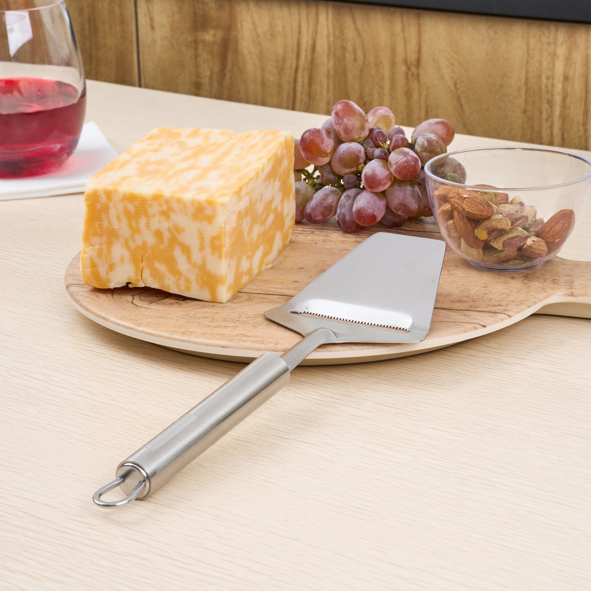 German Standard Stainless Steel Cheese Plane / Slicer - 9 1/2'' - 6 count box