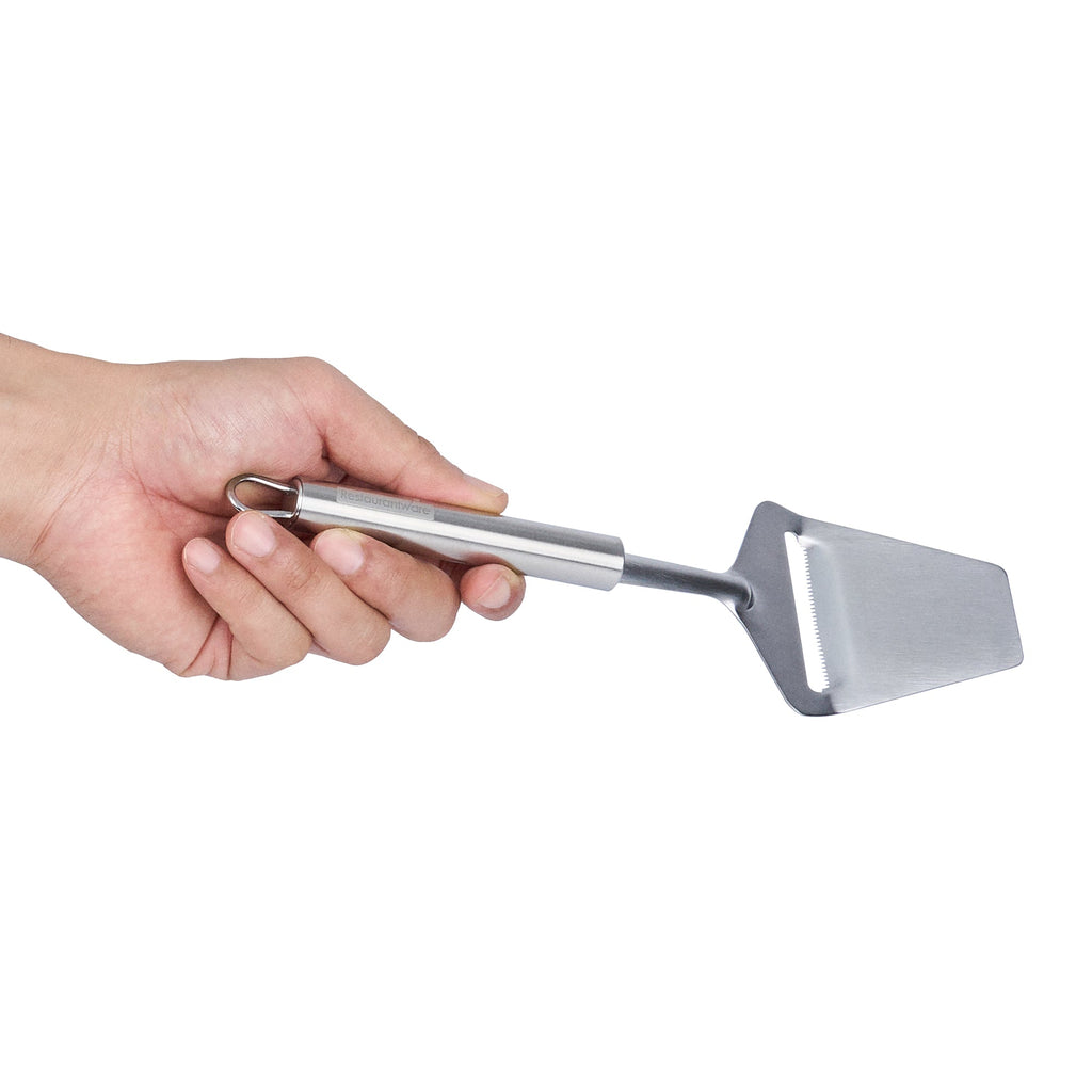German Standard Stainless Steel Cheese Plane / Slicer - 9 1/2'' - 1 count box