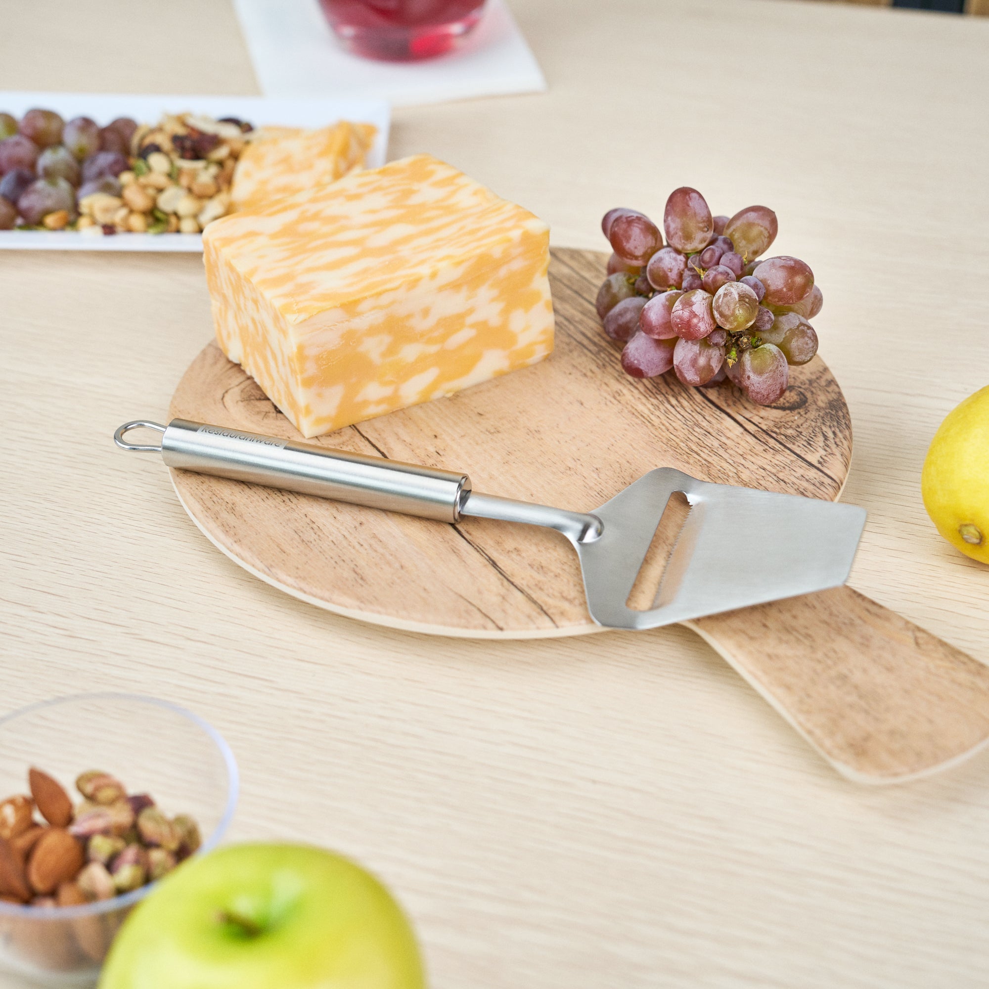 German Standard Stainless Steel Cheese Plane / Slicer - 9 1/2'' - 1 count box