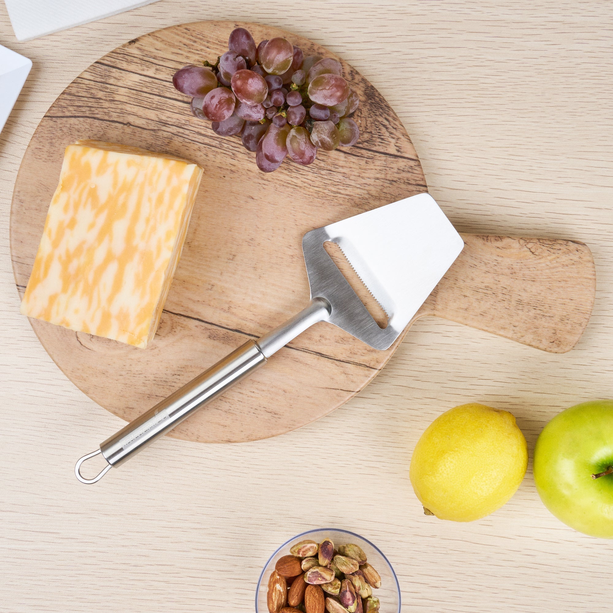 German Standard Stainless Steel Cheese Plane / Slicer - 9 1/2'' - 1 count box