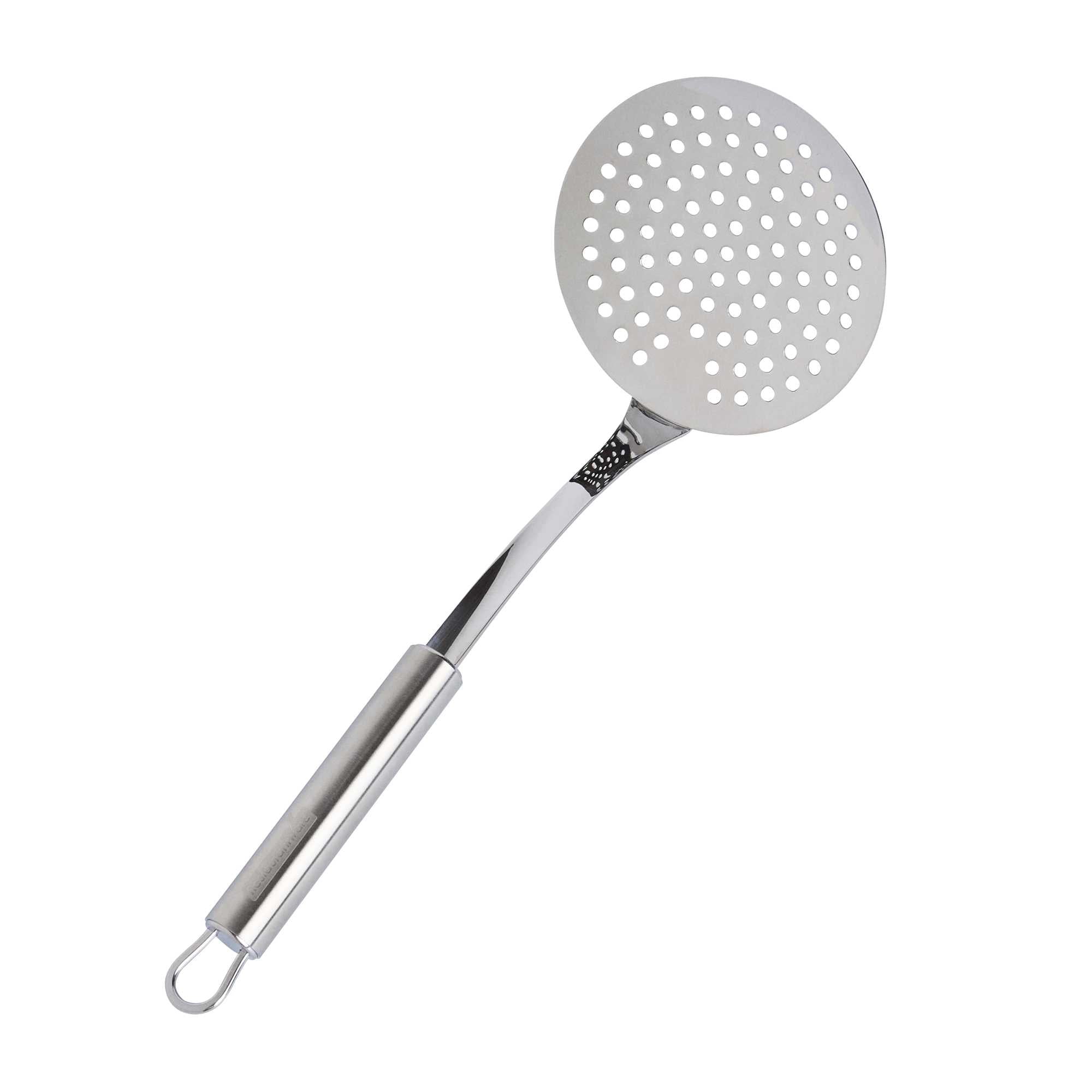 German Standard Stainless Steel Skimmer - 12'' x 4 1/4'' - 6 count box