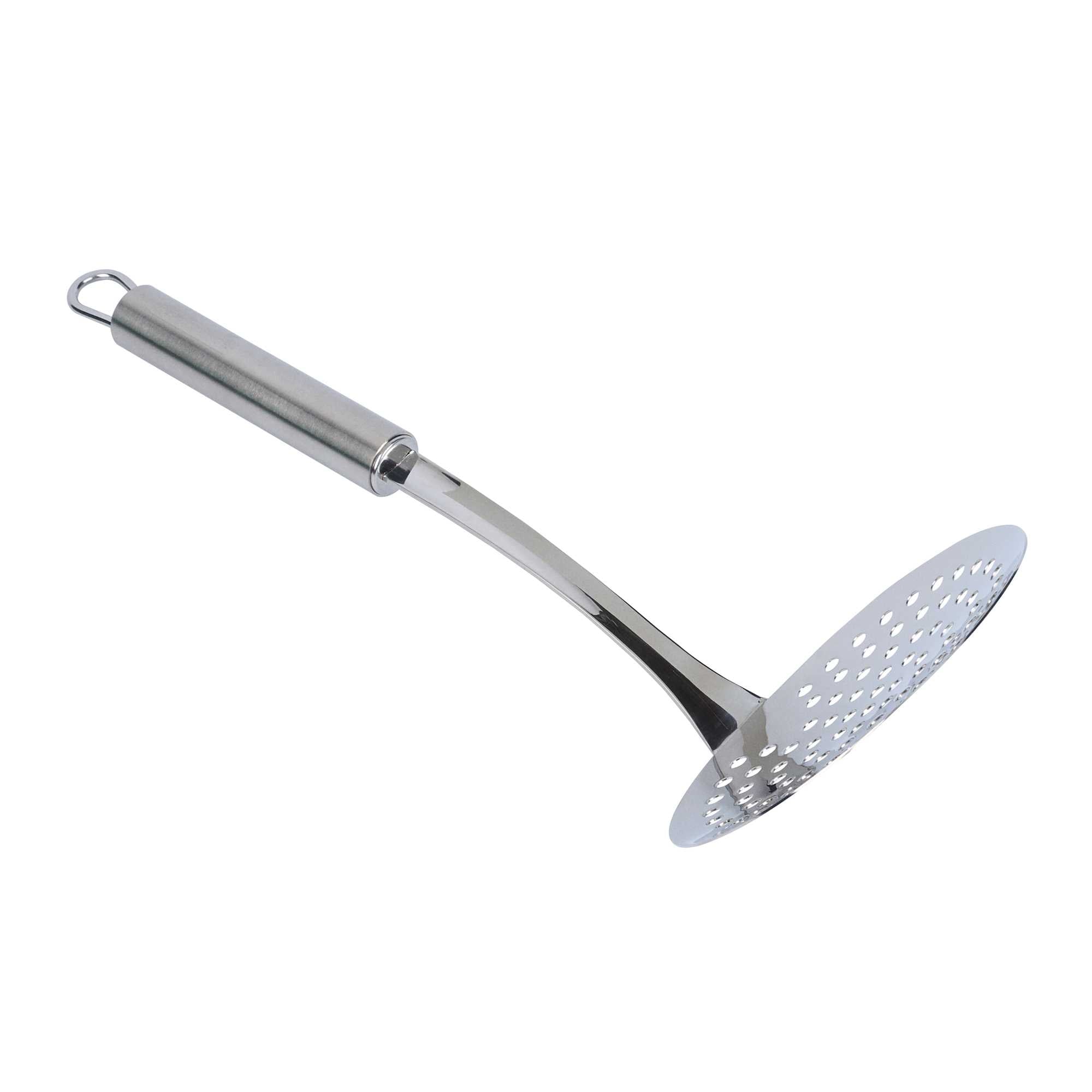 German Standard Stainless Steel Skimmer - 12'' x 4 1/4'' - 6 count box