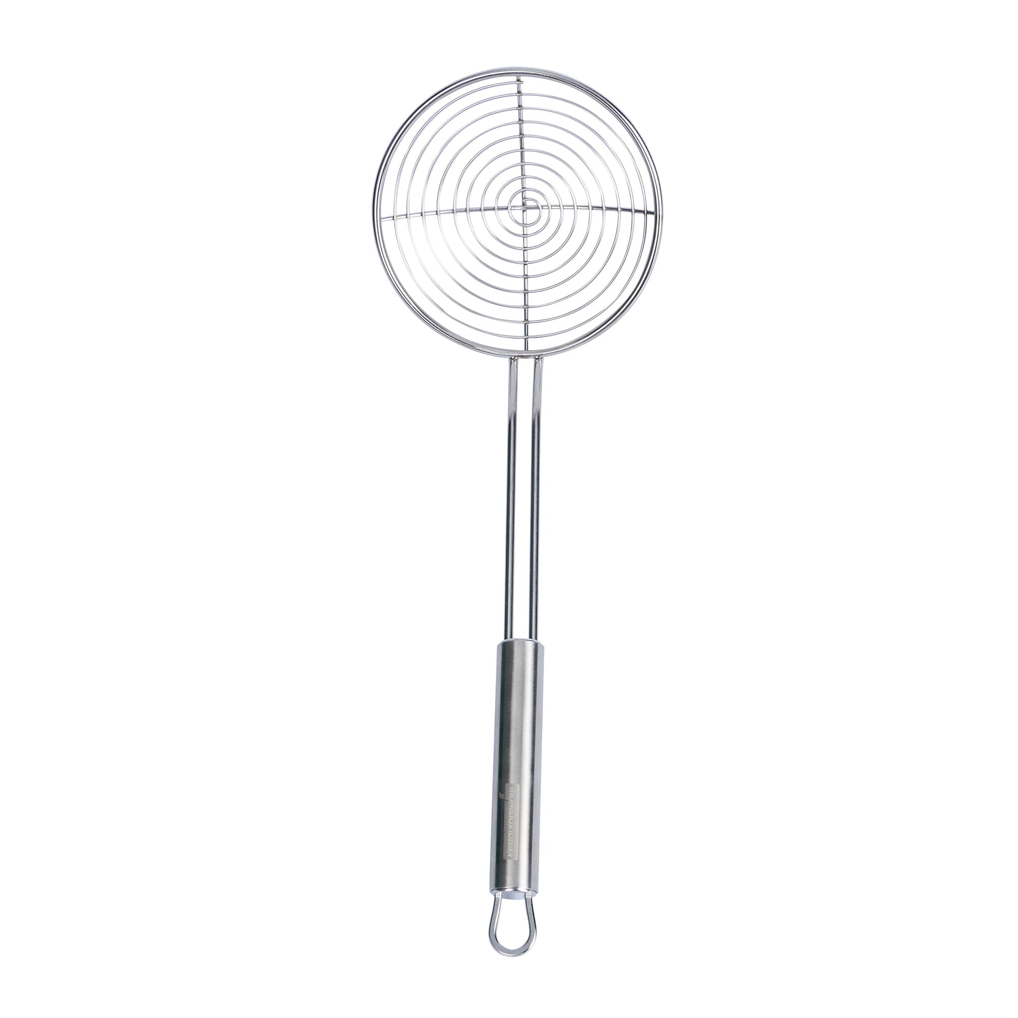 German Standard Stainless Steel Spiral Wire Skimmer - 14'' x 4 3/4'' - 36 count box